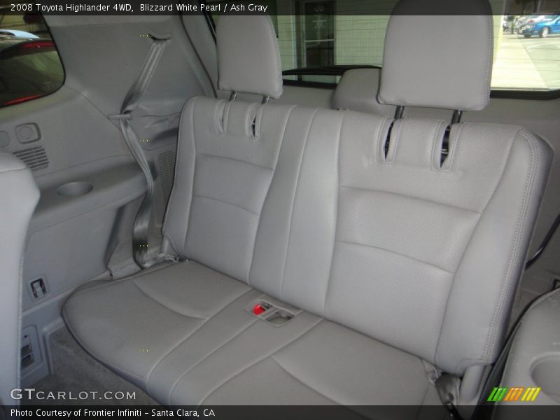 Blizzard White Pearl / Ash Gray 2008 Toyota Highlander 4WD