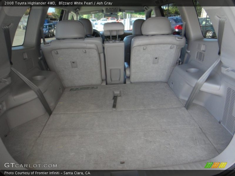 Blizzard White Pearl / Ash Gray 2008 Toyota Highlander 4WD
