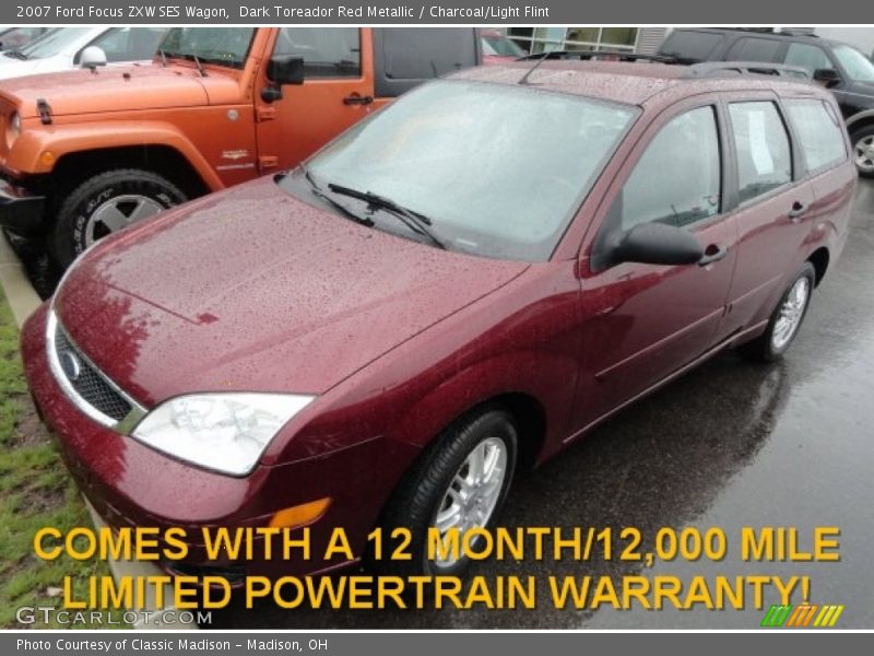 Dark Toreador Red Metallic / Charcoal/Light Flint 2007 Ford Focus ZXW SES Wagon