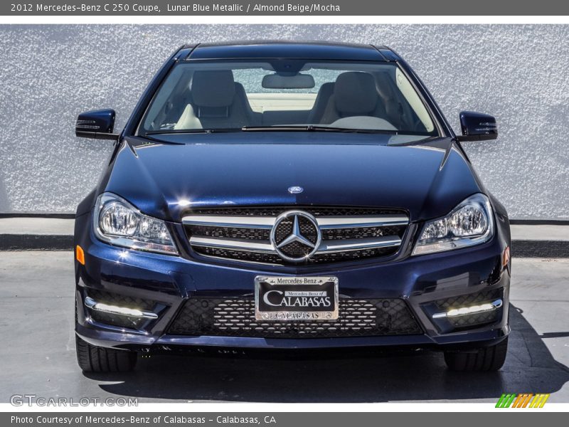 Lunar Blue Metallic / Almond Beige/Mocha 2012 Mercedes-Benz C 250 Coupe
