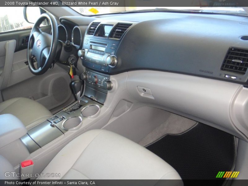 Blizzard White Pearl / Ash Gray 2008 Toyota Highlander 4WD