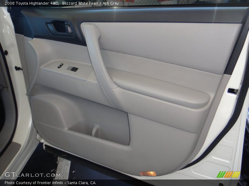 Blizzard White Pearl / Ash Gray 2008 Toyota Highlander 4WD