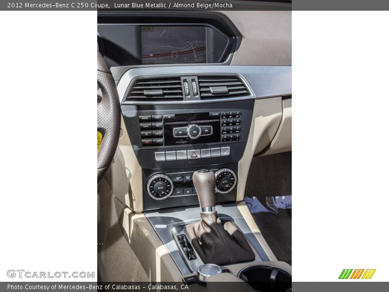 Lunar Blue Metallic / Almond Beige/Mocha 2012 Mercedes-Benz C 250 Coupe