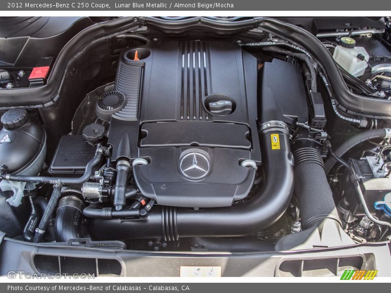 Lunar Blue Metallic / Almond Beige/Mocha 2012 Mercedes-Benz C 250 Coupe