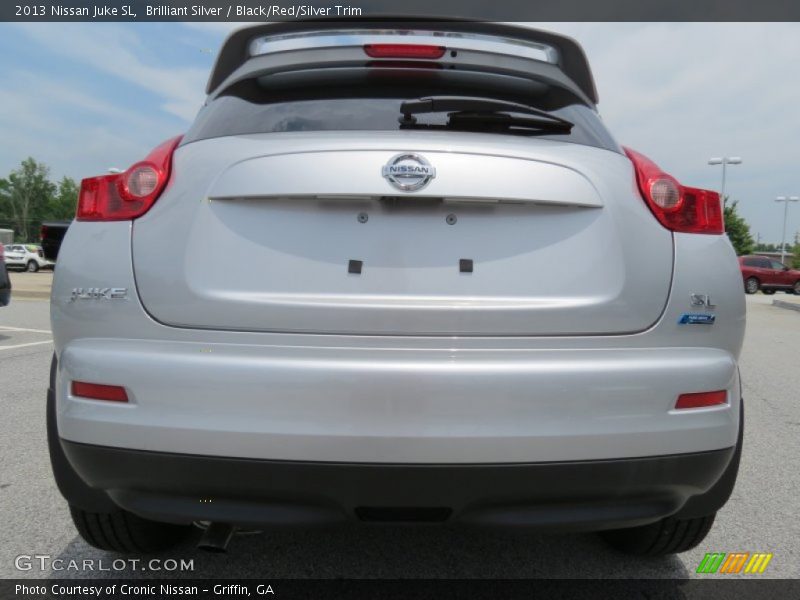 Brilliant Silver / Black/Red/Silver Trim 2013 Nissan Juke SL