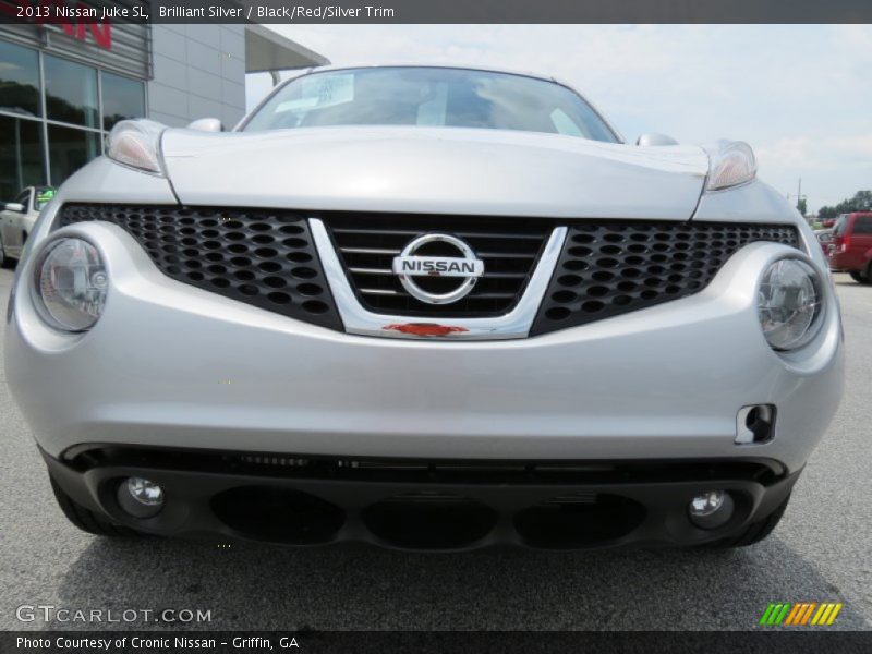 Brilliant Silver / Black/Red/Silver Trim 2013 Nissan Juke SL