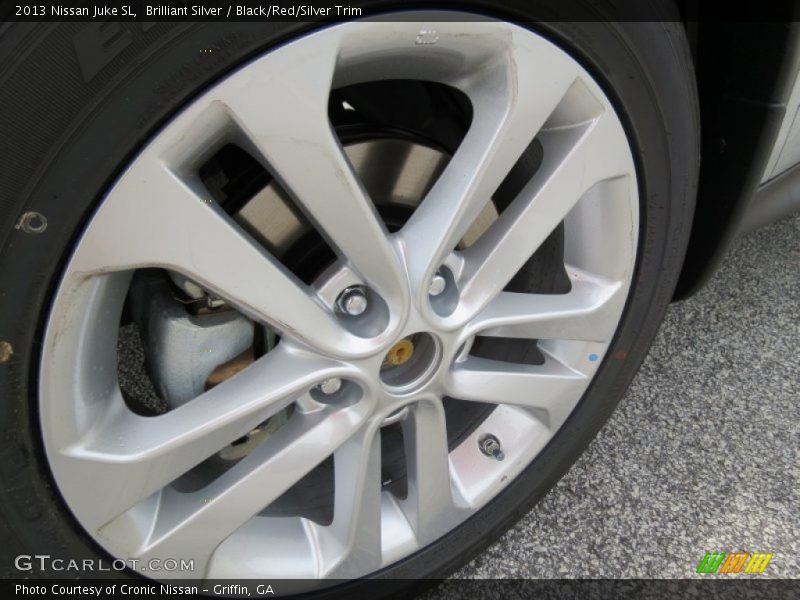 Brilliant Silver / Black/Red/Silver Trim 2013 Nissan Juke SL