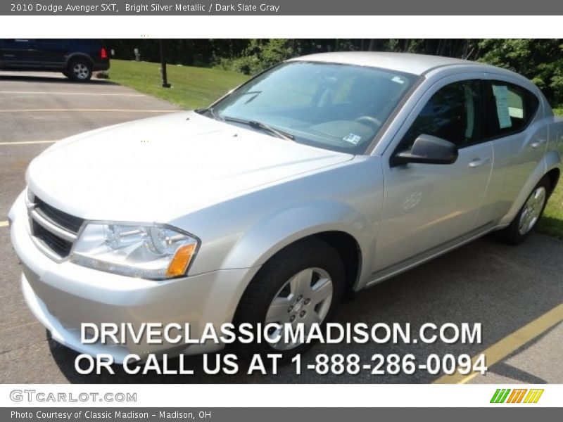 Bright Silver Metallic / Dark Slate Gray 2010 Dodge Avenger SXT