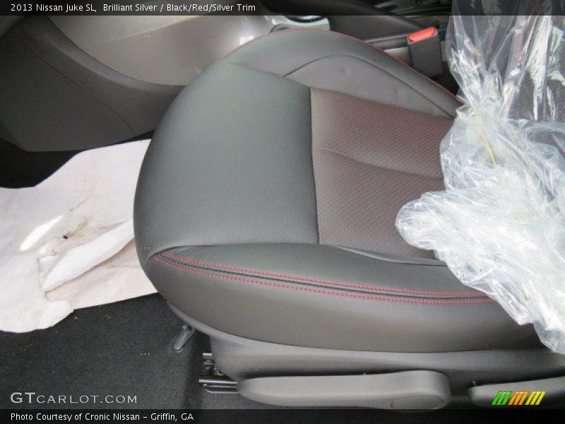 Brilliant Silver / Black/Red/Silver Trim 2013 Nissan Juke SL