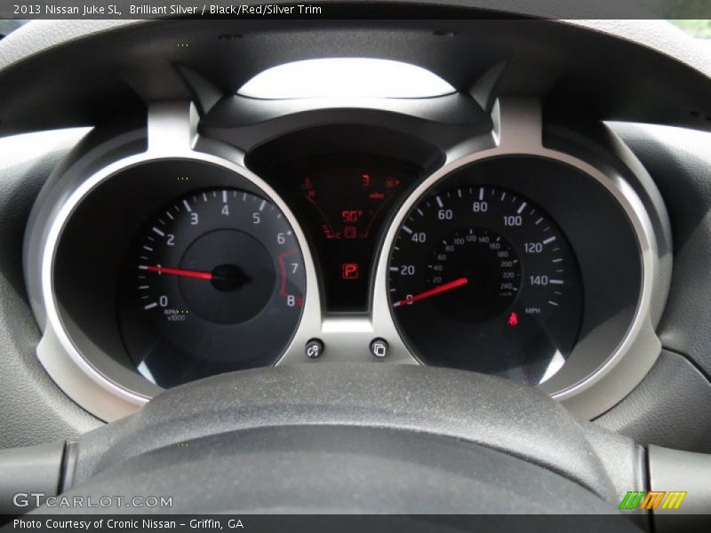 Brilliant Silver / Black/Red/Silver Trim 2013 Nissan Juke SL