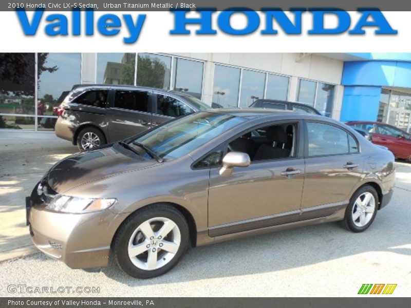 Urban Titanium Metallic / Black 2010 Honda Civic LX-S Sedan