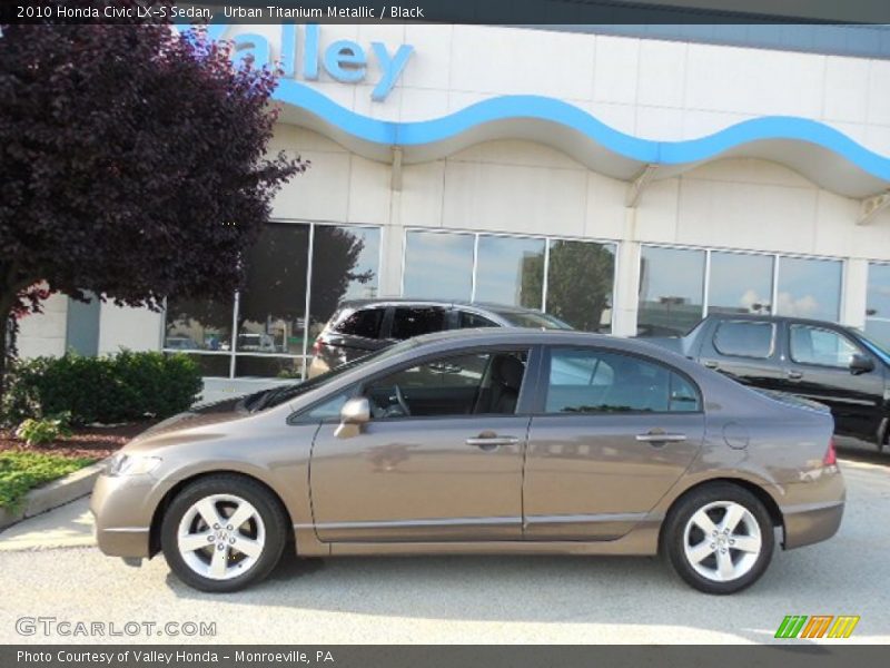 Urban Titanium Metallic / Black 2010 Honda Civic LX-S Sedan