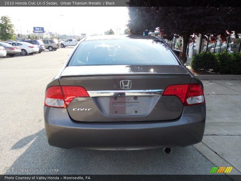 Urban Titanium Metallic / Black 2010 Honda Civic LX-S Sedan