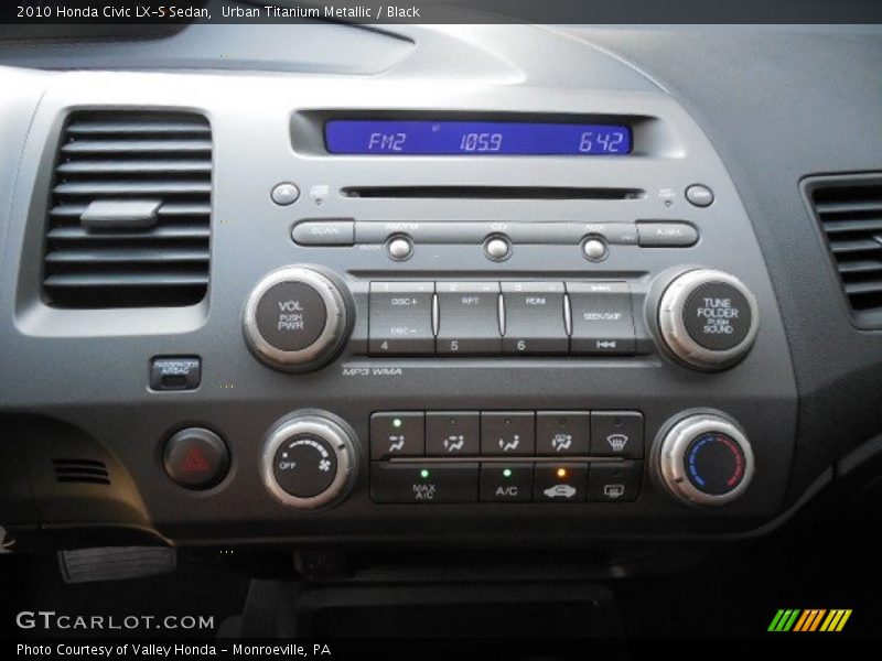 Urban Titanium Metallic / Black 2010 Honda Civic LX-S Sedan