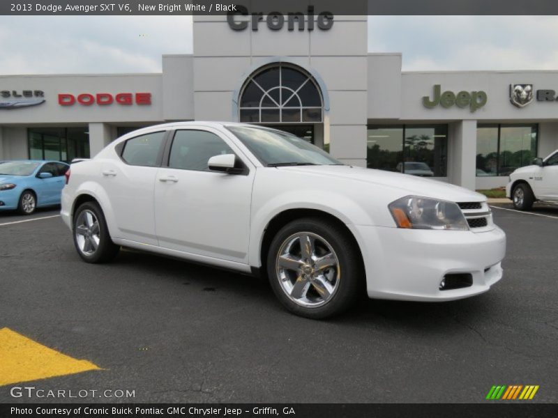 New Bright White / Black 2013 Dodge Avenger SXT V6