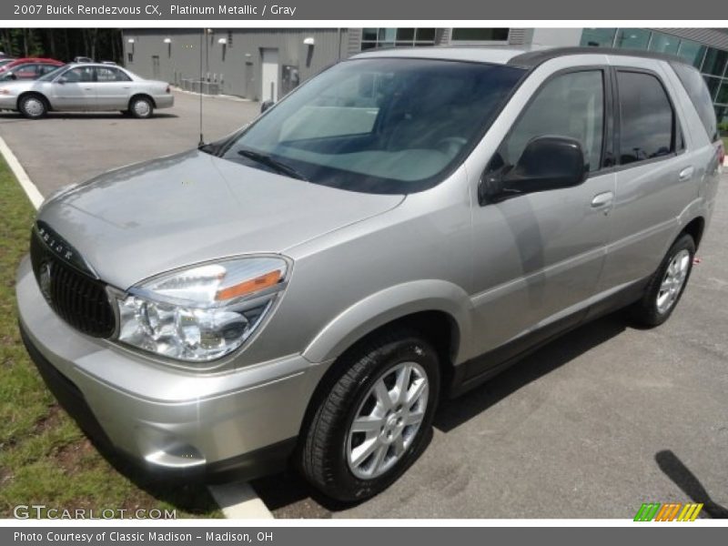 Platinum Metallic / Gray 2007 Buick Rendezvous CX