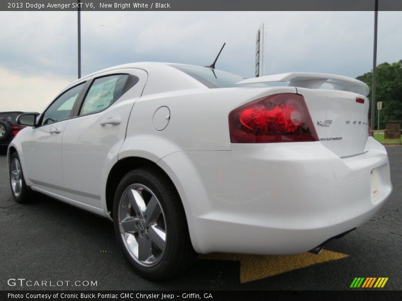 New Bright White / Black 2013 Dodge Avenger SXT V6