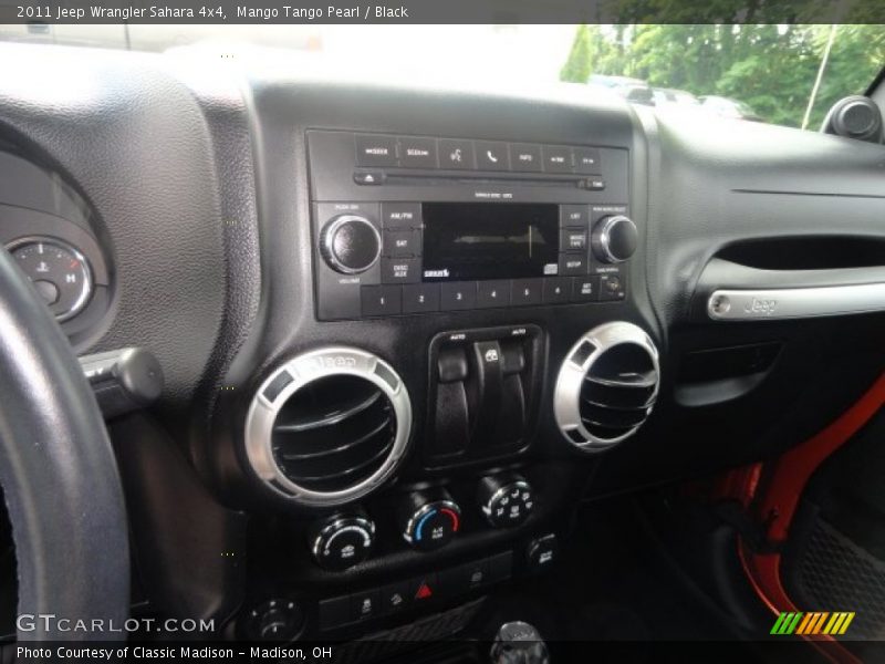 Mango Tango Pearl / Black 2011 Jeep Wrangler Sahara 4x4