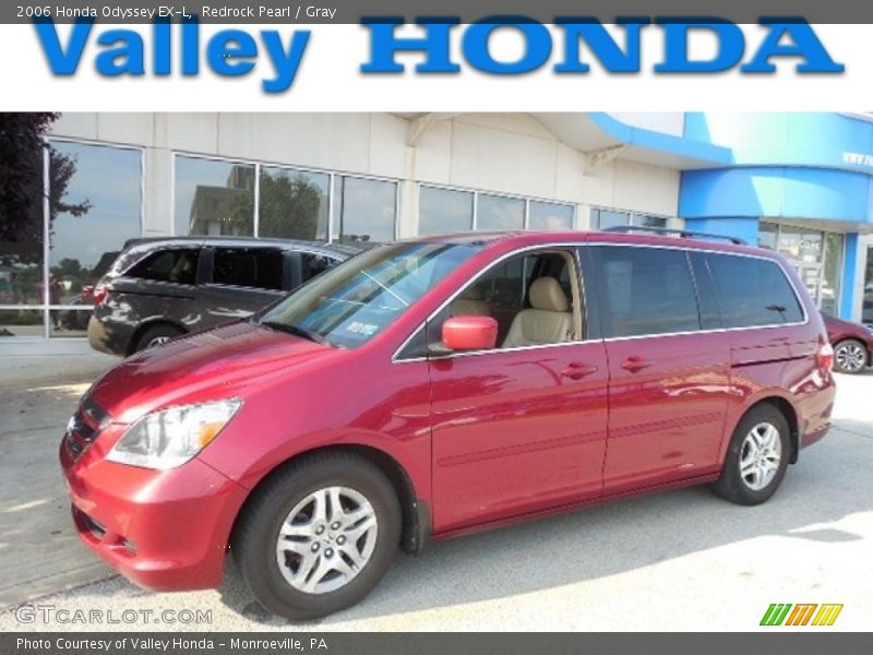Redrock Pearl / Gray 2006 Honda Odyssey EX-L