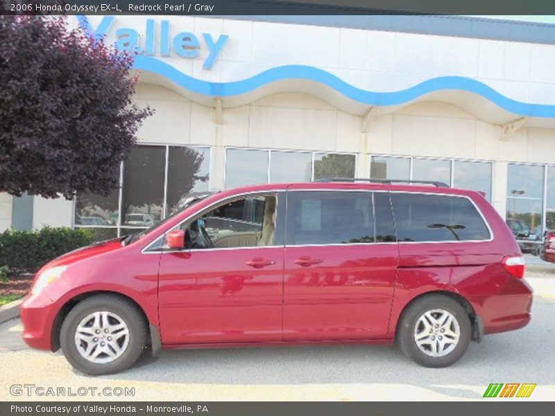 Redrock Pearl / Gray 2006 Honda Odyssey EX-L