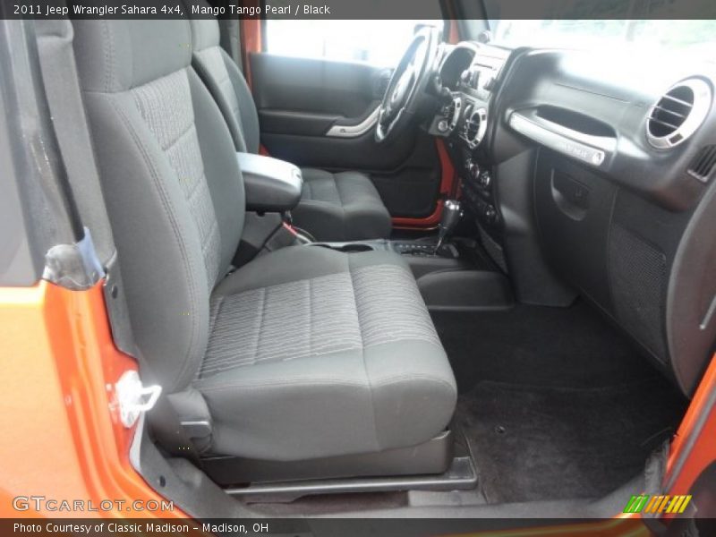 Mango Tango Pearl / Black 2011 Jeep Wrangler Sahara 4x4