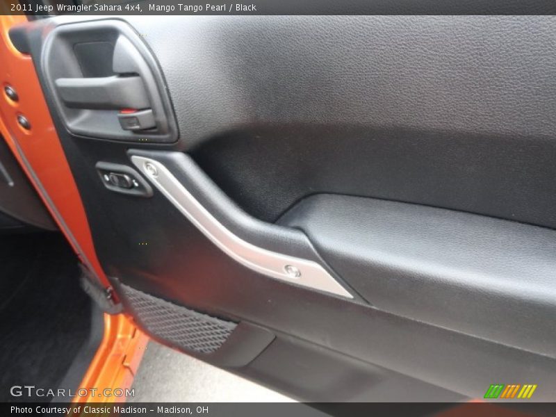 Mango Tango Pearl / Black 2011 Jeep Wrangler Sahara 4x4