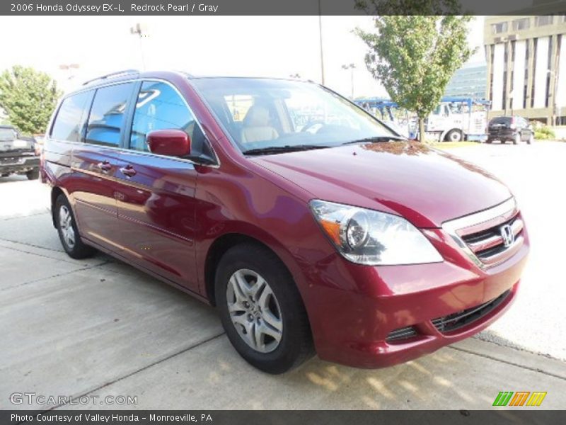 Redrock Pearl / Gray 2006 Honda Odyssey EX-L