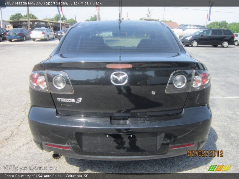 Black Mica / Black 2007 Mazda MAZDA3 i Sport Sedan