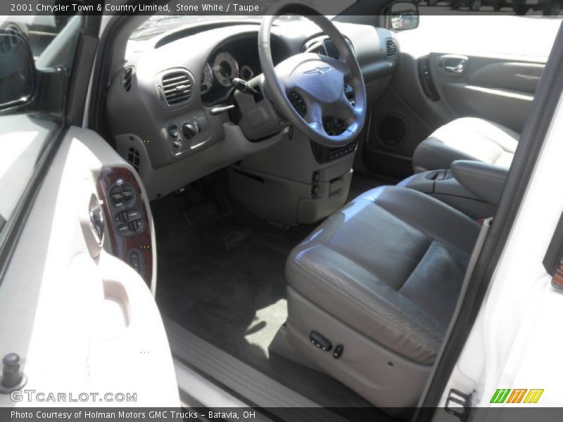 Stone White / Taupe 2001 Chrysler Town & Country Limited