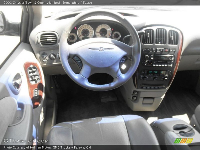 Stone White / Taupe 2001 Chrysler Town & Country Limited