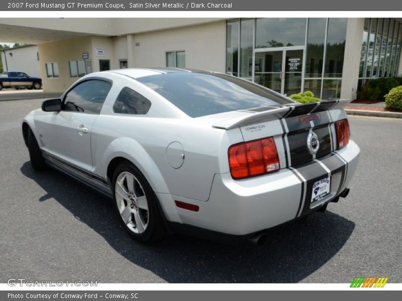 Satin Silver Metallic / Dark Charcoal 2007 Ford Mustang GT Premium Coupe