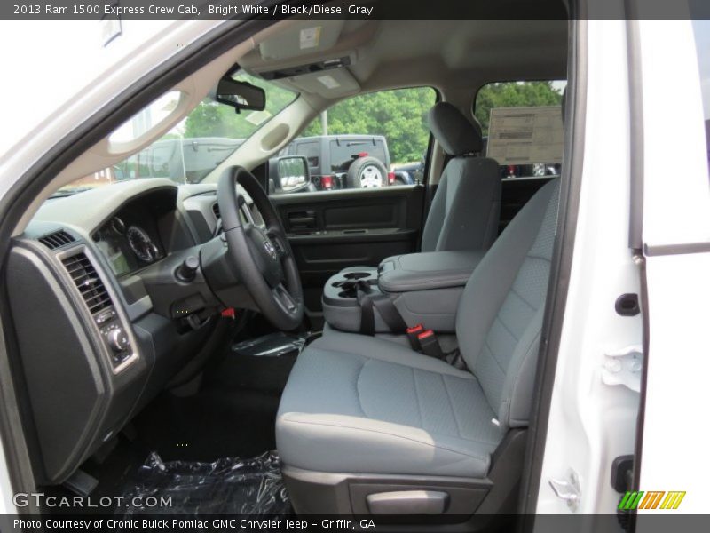 Bright White / Black/Diesel Gray 2013 Ram 1500 Express Crew Cab