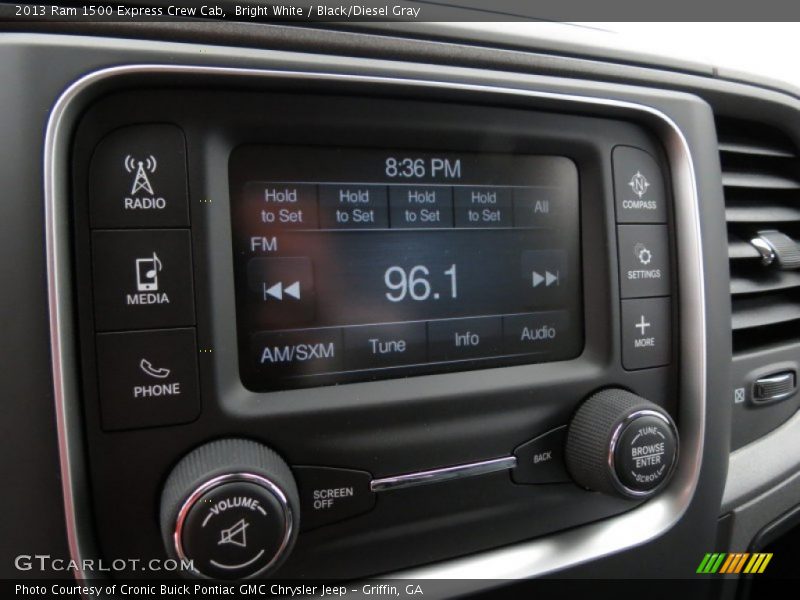 Bright White / Black/Diesel Gray 2013 Ram 1500 Express Crew Cab