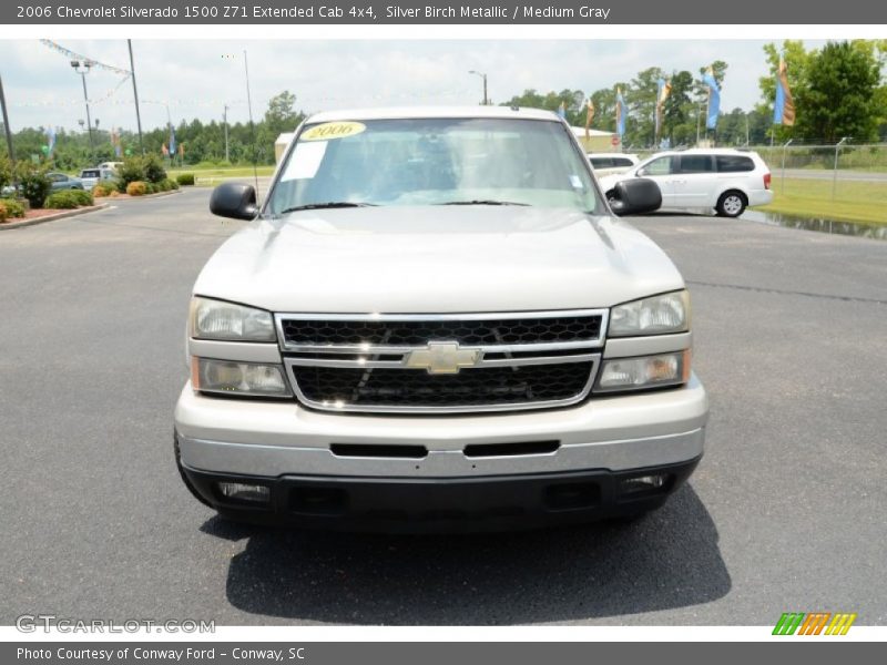 Silver Birch Metallic / Medium Gray 2006 Chevrolet Silverado 1500 Z71 Extended Cab 4x4
