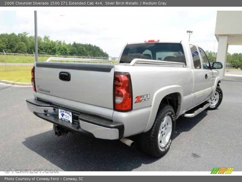 Silver Birch Metallic / Medium Gray 2006 Chevrolet Silverado 1500 Z71 Extended Cab 4x4