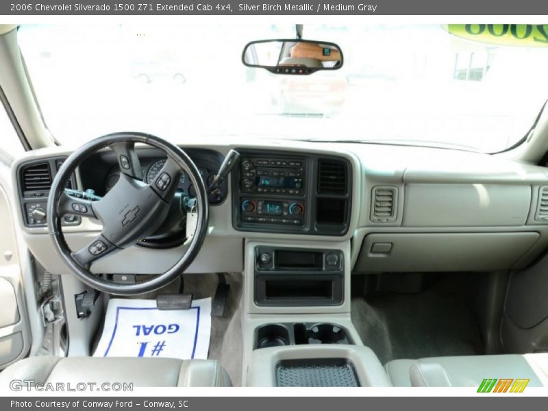 Silver Birch Metallic / Medium Gray 2006 Chevrolet Silverado 1500 Z71 Extended Cab 4x4