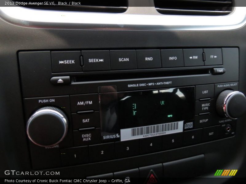 Black / Black 2013 Dodge Avenger SE V6