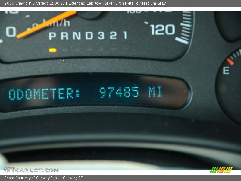 Silver Birch Metallic / Medium Gray 2006 Chevrolet Silverado 1500 Z71 Extended Cab 4x4