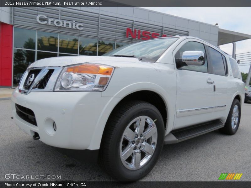 Pearl White / Almond 2013 Nissan Armada Platinum