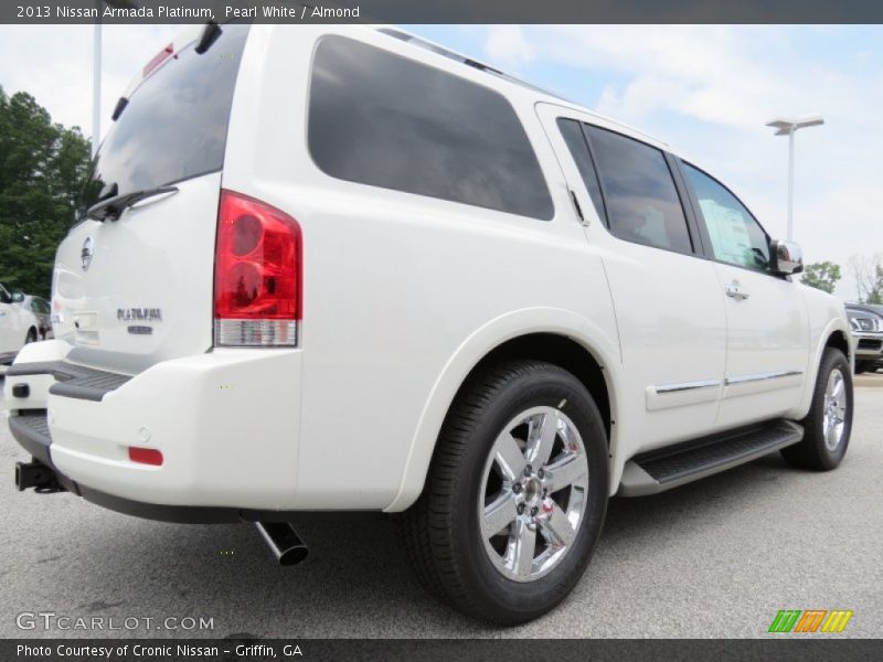 Pearl White / Almond 2013 Nissan Armada Platinum