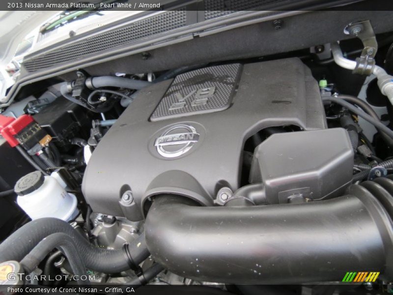 Pearl White / Almond 2013 Nissan Armada Platinum