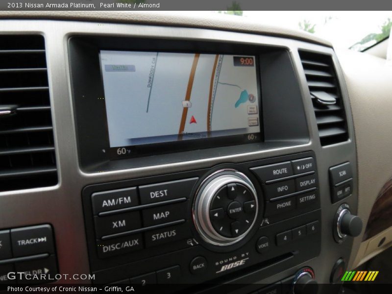 Navigation of 2013 Armada Platinum