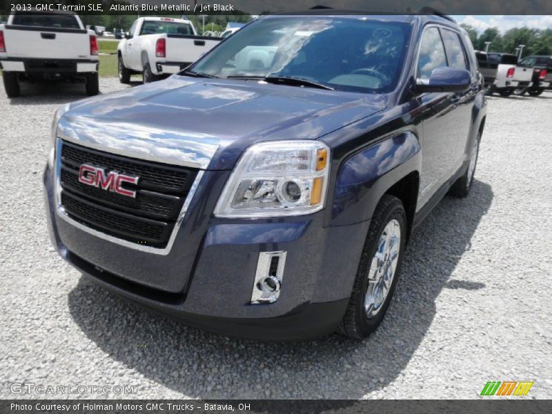 Atlantis Blue Metallic / Jet Black 2013 GMC Terrain SLE