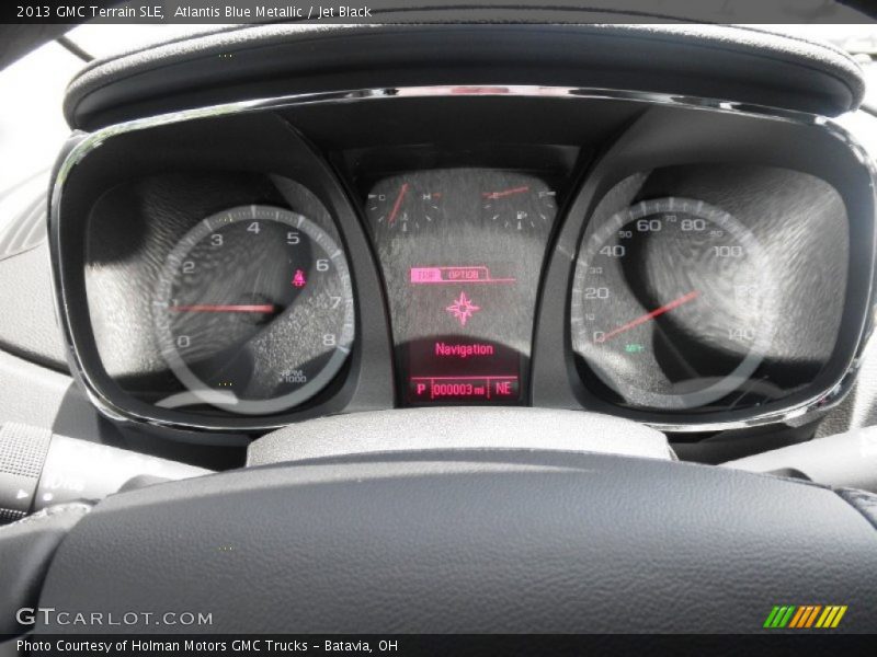 Atlantis Blue Metallic / Jet Black 2013 GMC Terrain SLE