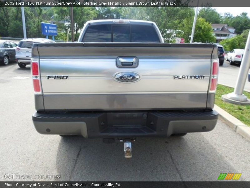 Sterling Grey Metallic / Sienna Brown Leather/Black 2009 Ford F150 Platinum SuperCrew 4x4