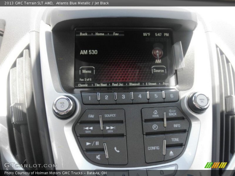 Atlantis Blue Metallic / Jet Black 2013 GMC Terrain SLT AWD