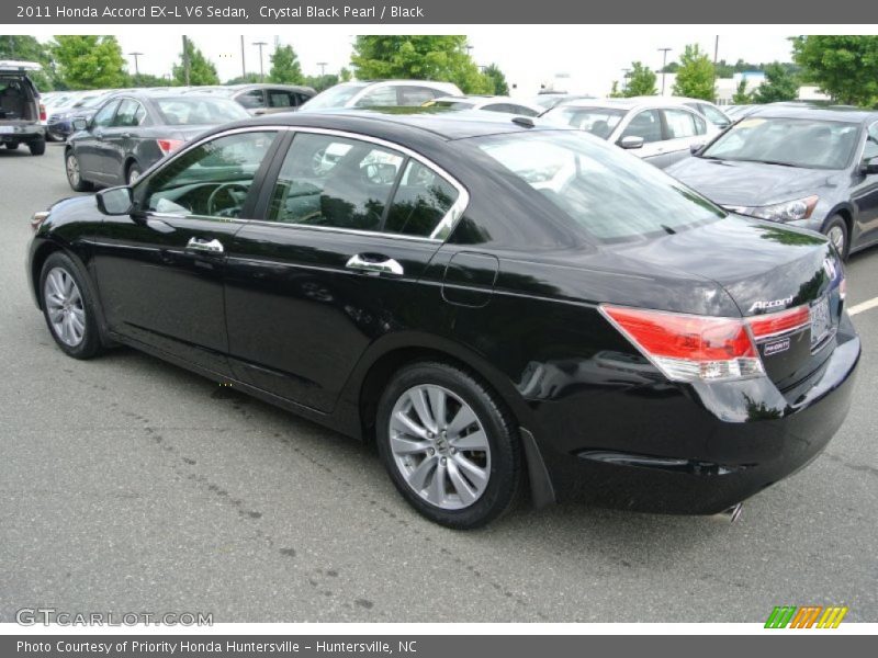 Crystal Black Pearl / Black 2011 Honda Accord EX-L V6 Sedan