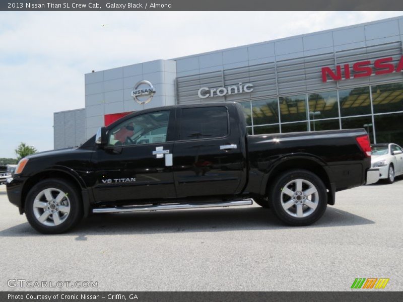 Galaxy Black / Almond 2013 Nissan Titan SL Crew Cab