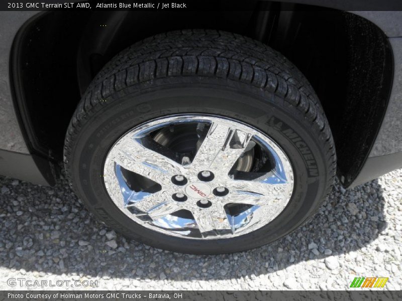 Atlantis Blue Metallic / Jet Black 2013 GMC Terrain SLT AWD