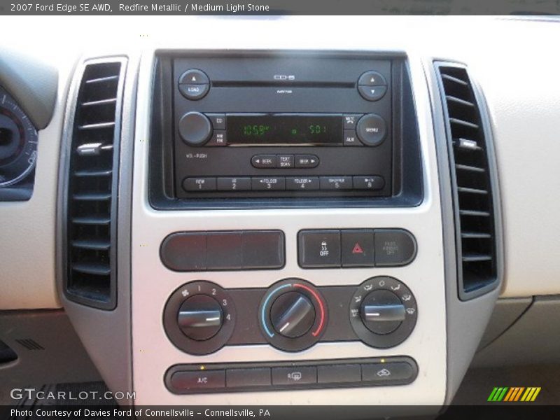 Redfire Metallic / Medium Light Stone 2007 Ford Edge SE AWD